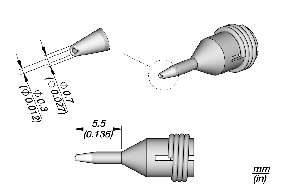 C360P002 - Pad Cleaning Tip Ø 0.3